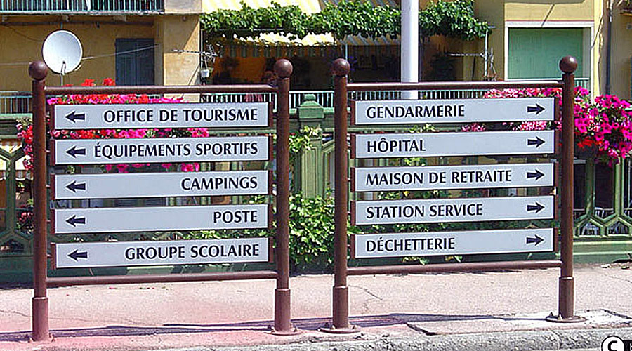 mobilier de signalétique